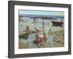 Sandcastles-Richard Harpum-Framed Art Print