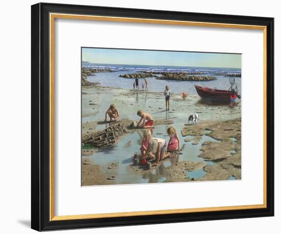 Sandcastles-Richard Harpum-Framed Art Print