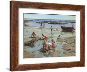Sandcastles-Richard Harpum-Framed Art Print