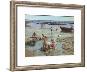 Sandcastles-Richard Harpum-Framed Art Print