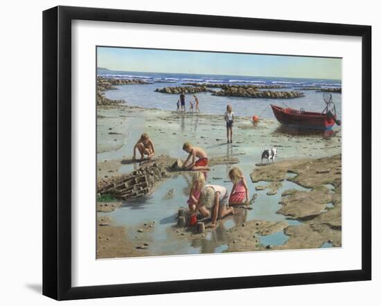 Sandcastles-Richard Harpum-Framed Art Print