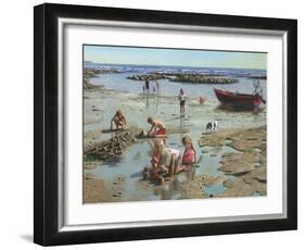 Sandcastles-Richard Harpum-Framed Art Print