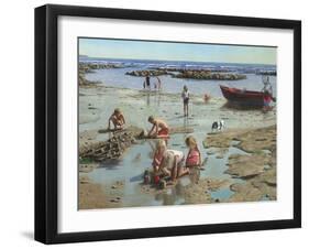 Sandcastles-Richard Harpum-Framed Art Print
