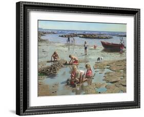 Sandcastles-Richard Harpum-Framed Art Print
