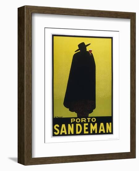 Sandeman Port, The Famous Silhouette-Georges Massiot-Framed Premium Giclee Print