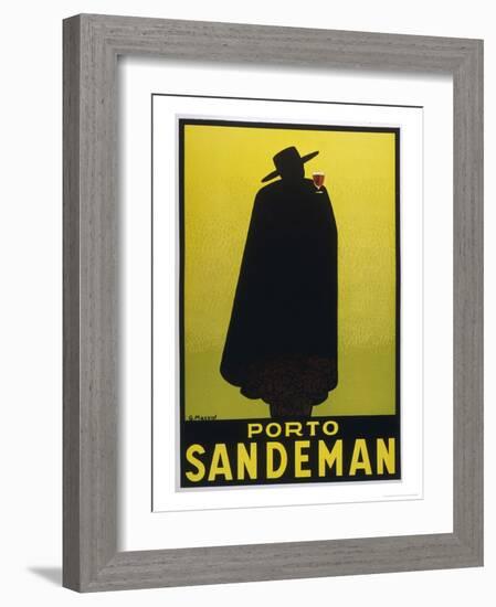 Sandeman Port, The Famous Silhouette-Georges Massiot-Framed Premium Giclee Print