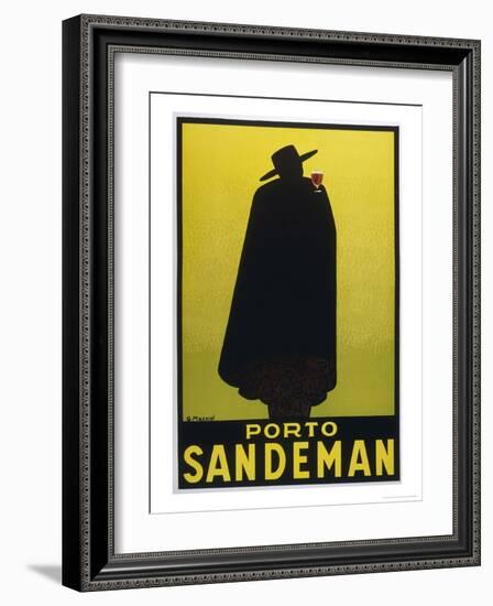 Sandeman Port, The Famous Silhouette-Georges Massiot-Framed Premium Giclee Print