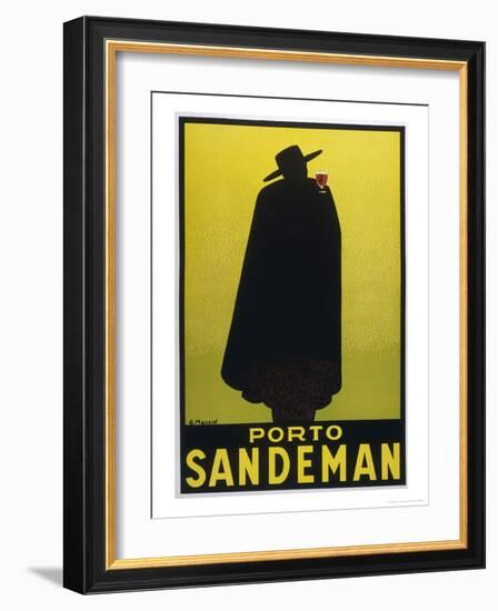 Sandeman Port, The Famous Silhouette-Georges Massiot-Framed Premium Giclee Print