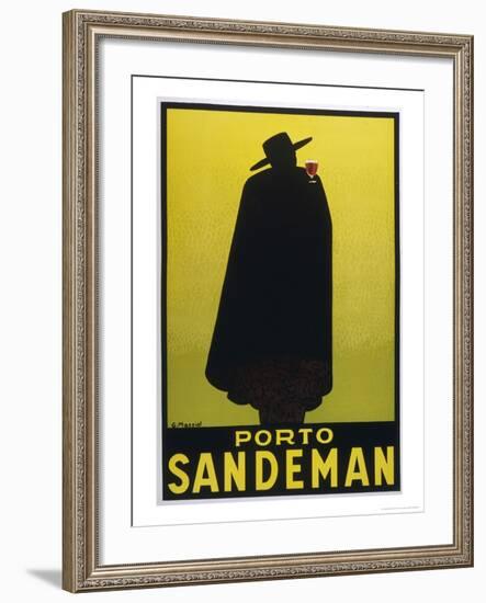 Sandeman Port, The Famous Silhouette-Georges Massiot-Framed Giclee Print