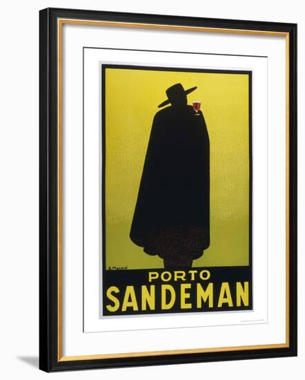 Sandeman Port, The Famous Silhouette-Georges Massiot-Framed Giclee Print