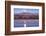 Sandhill Cranes and Full Moon, Bosque Del Apache, New Mexico-Paul Souders-Framed Photographic Print