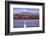 Sandhill Cranes and Full Moon, Bosque Del Apache, New Mexico-Paul Souders-Framed Photographic Print