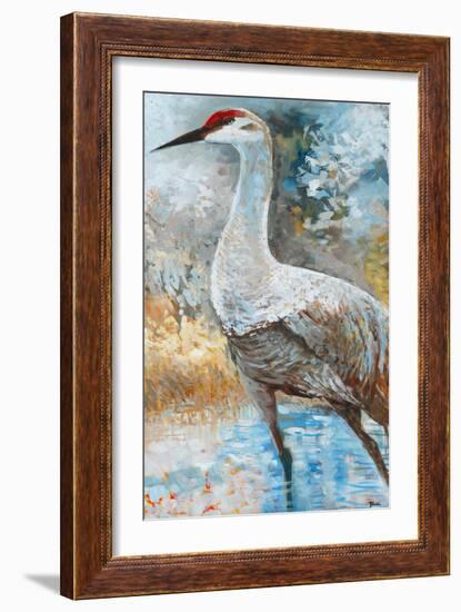 Sandhill Cranes I-Cecile Broz-Framed Giclee Print