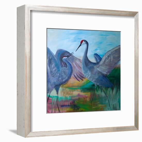 Sandhill Cranes-Robin Maria-Framed Art Print