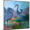 Sandhill Cranes-Robin Maria-Mounted Art Print