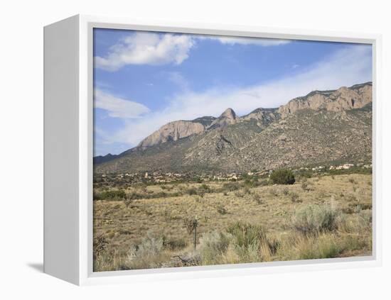 Sandia Mountains, Albuquerque, New Mexico, United States of America, North America-Wendy Connett-Framed Premier Image Canvas