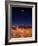 Sandia Mountains Desert Twilight Landscape Moon Rise, New Mexico-Kevin Lange-Framed Photographic Print