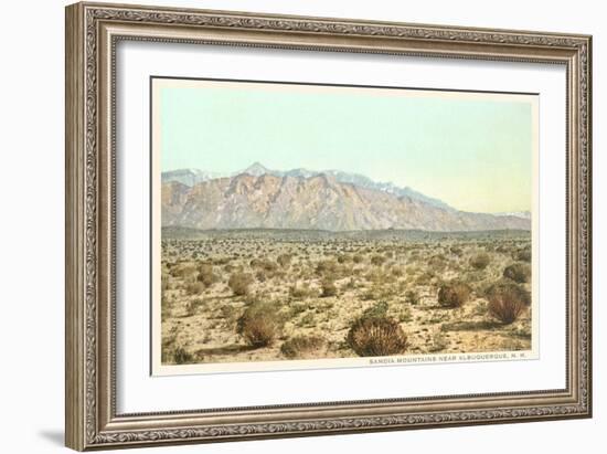 Sandia Mountains, New Mexico-null-Framed Premium Giclee Print