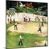 "Sandlot Homerun", July 6, 1957-John Falter-Mounted Giclee Print