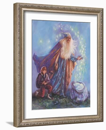 Sandman and Helper-Judy Mastrangelo-Framed Giclee Print