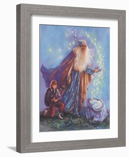 Sandman and Helper-Judy Mastrangelo-Framed Giclee Print