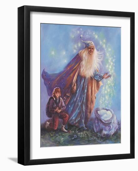 Sandman and Helper-Judy Mastrangelo-Framed Giclee Print