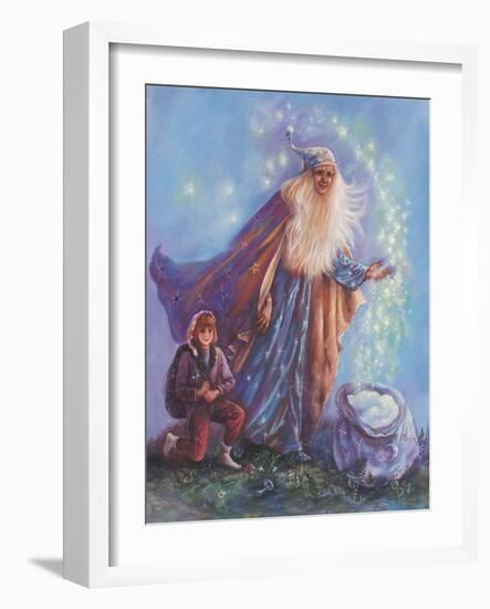 Sandman and Helper-Judy Mastrangelo-Framed Giclee Print