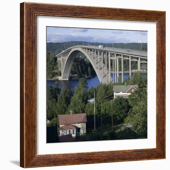 Sando Bridge, Harnosand, Sweden-null-Framed Photographic Print