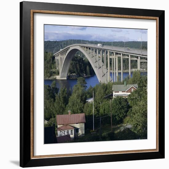 Sando Bridge, Harnosand, Sweden-null-Framed Photographic Print