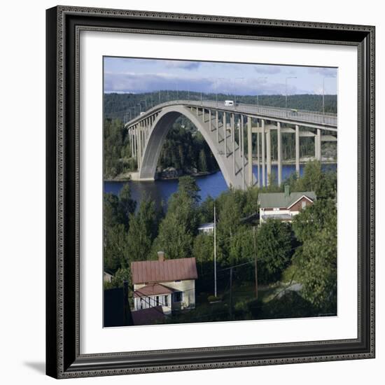 Sando Bridge, Harnosand, Sweden-null-Framed Photographic Print