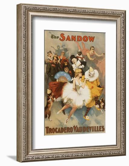 Sandow Trocadero Vaudevilles, Touring Stage Variety Show, Produced by Florenz Ziegfeld, 1894-null-Framed Photo