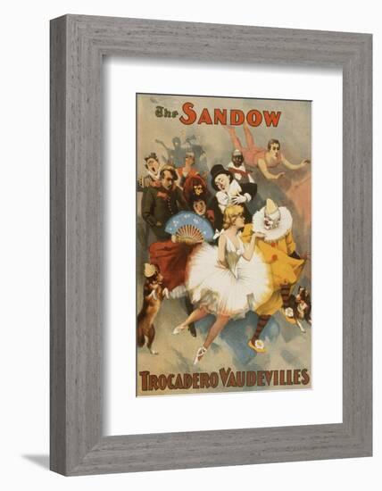 Sandow Trocadero Vaudevilles, Touring Stage Variety Show, Produced by Florenz Ziegfeld, 1894-null-Framed Photo