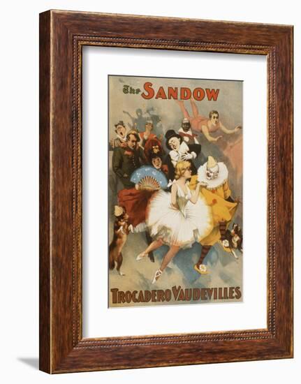 Sandow Trocadero Vaudevilles, Touring Stage Variety Show, Produced by Florenz Ziegfeld, 1894-null-Framed Photo