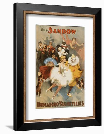 Sandow Trocadero Vaudevilles, Touring Stage Variety Show, Produced by Florenz Ziegfeld, 1894-null-Framed Photo