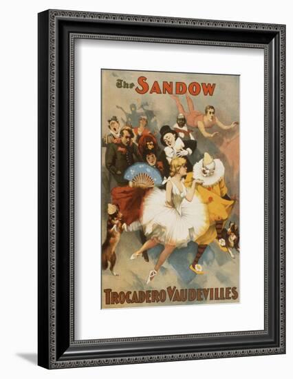 Sandow Trocadero Vaudevilles, Touring Stage Variety Show, Produced by Florenz Ziegfeld, 1894-null-Framed Photo