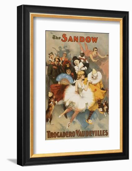 Sandow Trocadero Vaudevilles, Touring Stage Variety Show, Produced by Florenz Ziegfeld, 1894-null-Framed Photo