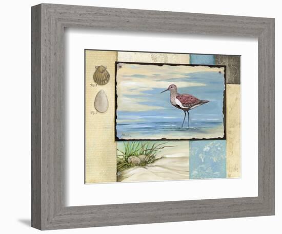 Sandpiper Collage II-Paul Brent-Framed Premium Giclee Print