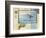 Sandpiper Collage II-Paul Brent-Framed Premium Giclee Print