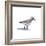 Sandpiper on White I-Walt Johnson-Framed Art Print