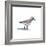 Sandpiper on White I-Walt Johnson-Framed Art Print