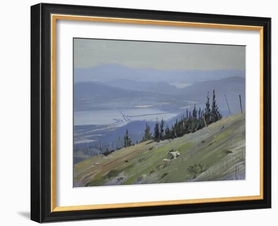 Sandpoint from Schweitzer Mountain, August-Tom Hughes-Framed Giclee Print