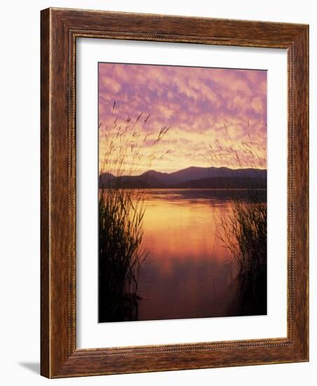 Sandpoint, Id, Sunset on Lake Pond Oreille-Mark Gibson-Framed Photographic Print