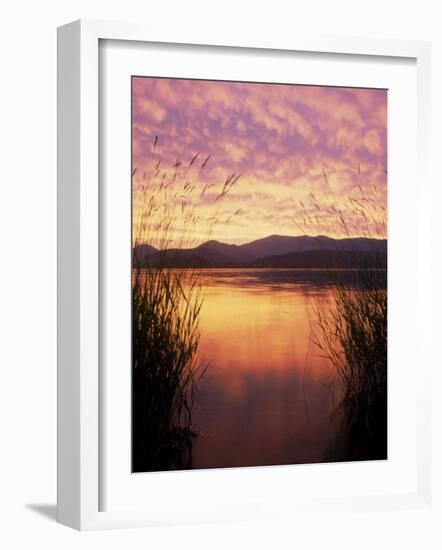 Sandpoint, Id, Sunset on Lake Pond Oreille-Mark Gibson-Framed Photographic Print