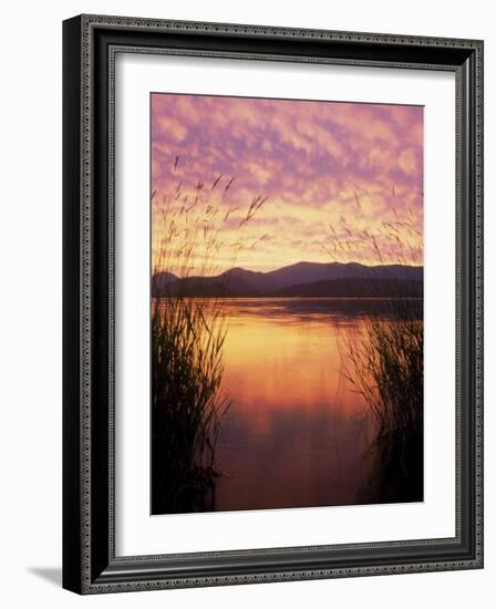 Sandpoint, Id, Sunset on Lake Pond Oreille-Mark Gibson-Framed Photographic Print