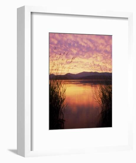 Sandpoint, Id, Sunset on Lake Pond Oreille-Mark Gibson-Framed Photographic Print