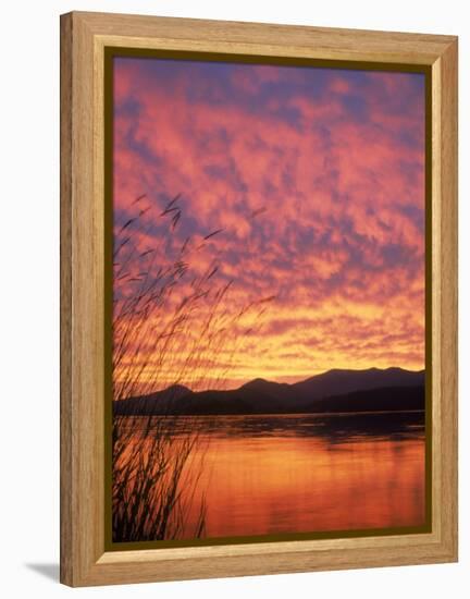 Sandpoint, Id, Sunset on Lake-Mark Gibson-Framed Premier Image Canvas