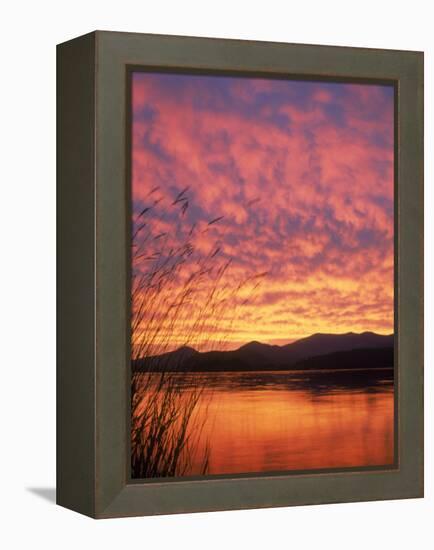 Sandpoint, Id, Sunset on Lake-Mark Gibson-Framed Premier Image Canvas