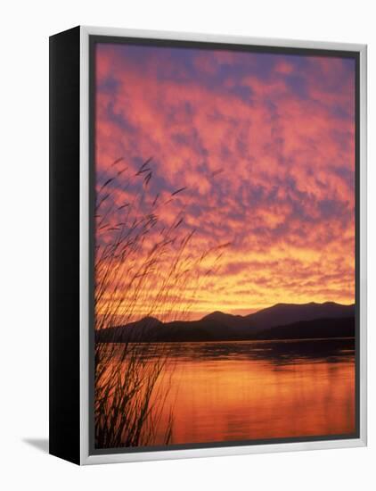 Sandpoint, Id, Sunset on Lake-Mark Gibson-Framed Premier Image Canvas