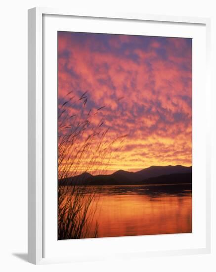 Sandpoint, Id, Sunset on Lake-Mark Gibson-Framed Photographic Print