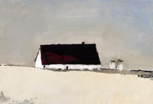 Big Barn and Silos by Sandra Pratt